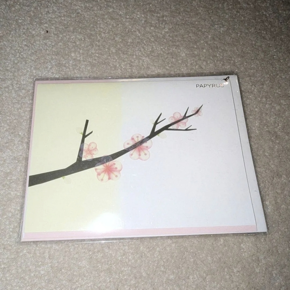 Papyrus Floral Design Card